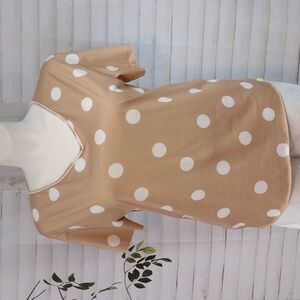 Misslook Tan White Polkadot, Size L